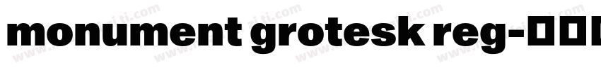 monument grotesk reg字体转换